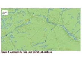 Approximate Proposed Sampling Locations
