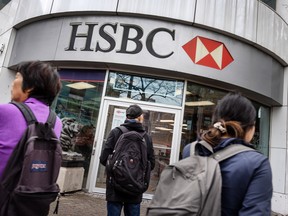 An HSBC Bank Canada branch in Toronto.