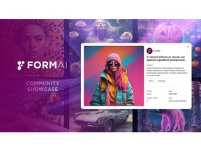 The new module inside of FormAI serves as a central location to highlight some of the best generative AI artwork produced by IZEA's community of marketers and creators.