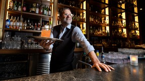 Canoe Restaurant's chief bartender Jeff Sansone at the restaurant on Nov. 21, 2023.