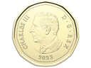 The Royal Canadian Mint said Nov. 14 it will start producing new coins with the image of  King Charles, pictured on a $1 coin, replacing the likeness of his mother.