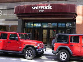 The WeWork building in Boston, New York.