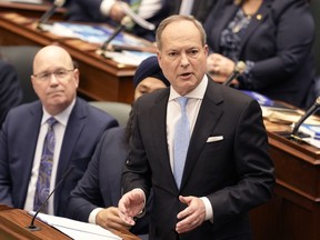 Ontario Finance Minister Peter Bethlenfalvy at the legislature at Queen's Park in Toronto.