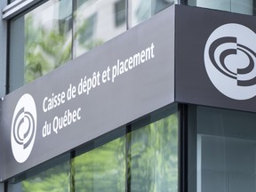 The Caisse de depot et placement du Quebec headquarters in downtown Montreal.