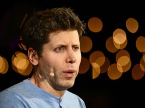 Sam Altman, former chief executive of Open AI Inc., during The Wall Street Journal's WSJ Tech Live Conference in Laguna Beach, California.