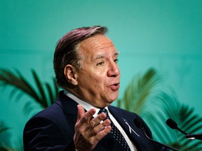 Quebec Prime Minister Francois Legault in Montreal, 2022.