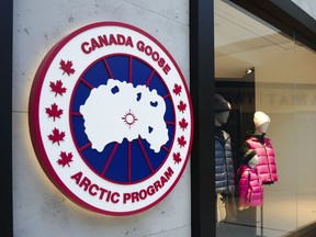 A Canada Goose Clothing Inc. storefront in Ottawa.