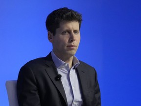 FILE - OpenAI CEO Sam Altman participates in a discussion during the Asia-Pacific Economic Cooperation (APEC) CEO Summit, Nov. 16, 2023, in San Francisco. Altman, the ousted leader of ChatGPT-maker OpenAI, is returning to the company that fired him late last week, the latest in a saga that has shocked the artificial intelligence industry. San Francisco-based OpenAI said in a statement late Tuesday, Nov. 21: "We have reached an agreement in principle for Sam Altman to return to OpenAI as CEO with a new initial board of Bret Taylor (Chair), Larry Summers, and Adam D&#39Angelo."