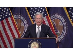 "Given how far we have come, along with the uncertainties and risks we face, the committee is proceeding carefully," Federal Reserve Chair Jerome Powell says at a news conference following the central bank's decision to hold interest rates at a 22-year high for a second straight meeting.