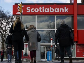 Bank of Nova Scotia missed fiscal fourth-quarter profit estimates.