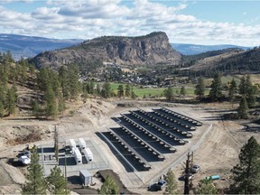 Image of the new Summerland Solar+Storage Facility, located at 13500 Prairie Valley Road/12591 Morrow Street/Denike Street.