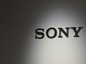 FILE - The logo of Sony is seen at its showroom in Tokyo on July 29, 2022. Sony's profit slipped 29% from a year earlier in July-September, as damage from a strike in the movie sector offset gains from a favorable exchange rate, the Japanese electronics and entertainment company said Thursday, Nov. 9, 2023.