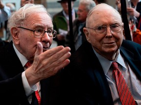 Warren Buffett, left, called his right-hand man Charlie Munger the "Abominable No-man" because he could tell the famed investor when he was wrong.