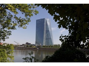 The European Central Bank headquarters in Frankfurt, Germany.