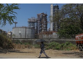 A Bharat Petroleum refinery in Mumbai.