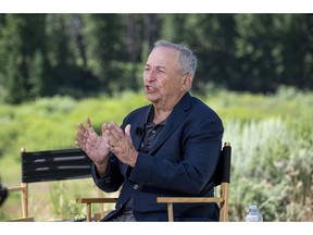 Larry Summers, president emeritus and professor at Harvard University, during a Bloomberg Television interview at the Allen & Co. Media and Technology Conference in Sun Valley, Idaho, US, on Thursday, July 13, 2023. The summit is typically a hotbed for etching out mergers over handshakes, but could take on a much different tone this year against the backdrop of lackluster deal volume, inflation and higher interest rates.
