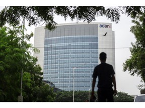 The Adani Group headquarters in Ahmedabad, India, on Saturday, July 15, 2023. Indian billionaire Gautam Adani's flagship firm raised 12.5 billion rupees ($152 million) through notes, its first such local-currency bond sale since it was targeted by short seller Hindenburg Research in January. Photographer: Dhiraj Singh/Bloomberg