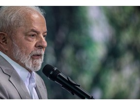 Brazil President Luiz Inacio Lula da Silva at the Amazon Summit in Belem, Brazil, on Wednesday, Aug. 9, 2023.