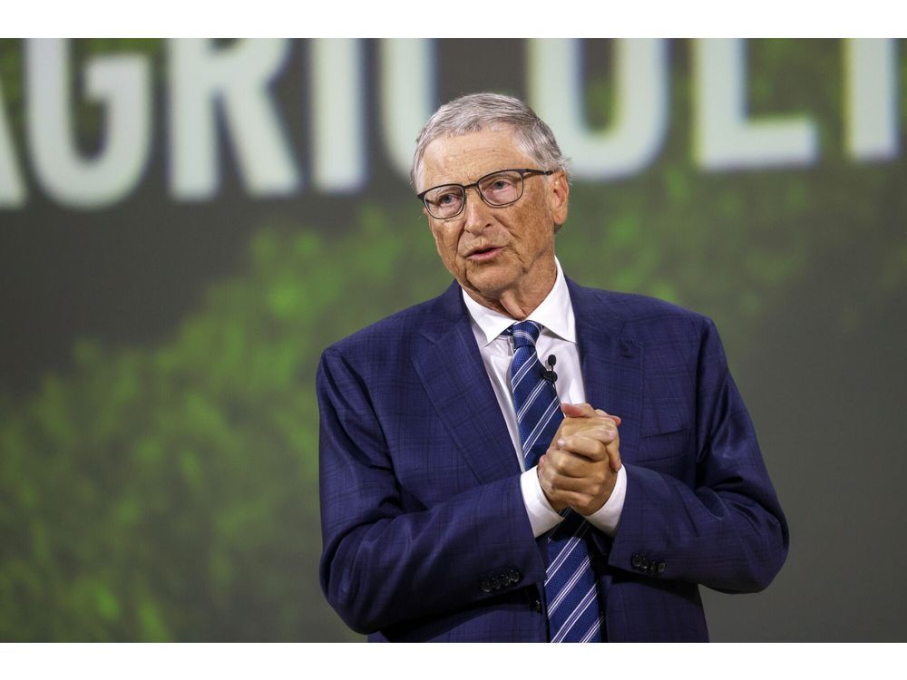 DUBAI, UNITED ARAB EMIRATES - DECEMBER 1: In this handout image supplied by COP28, Bill Gates attends the Leaders' Event: Transforming Food Systems in the face of Climate Change at Al Waha Theatre during the UN Climate Change Conference COP28 at Expo City Dubai on December 1, 2023 in Dubai, United Arab Emirates. The COP28, which is running from November 30 through December 12, brings together stakeholders, including international heads of state and other leaders, scientists, environmentalists, indigenous peoples representatives, activists and others to discuss and agree on the implementation of global measures towards mitigating the effects of climate change.