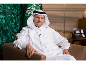 Abdulaziz bin Salman on Dec. 4. Photographer: Tasneem Alsultan/Bloomberg