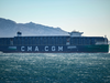 The "CMA CGM Palais Royal", the world's largest container's ship