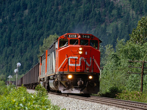 A CN Rail locomotive