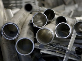 Aluminum pipes for recycling in New York. The demand for recycled aluminum is expected to increase by more than 70 per cent from 2022 to 2032 in the United States.