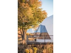 Geodesic domes of the Pagosa River Domes property