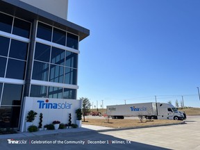 Trina Solar hosted community event at their new PV manufacturing facility in Wilmer, Texas.