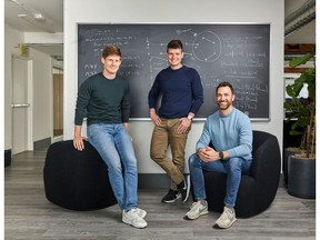 Chalk co-founders Elliot Marx (left), Andrew Moreland (center), and Marc Freed-Finnegan (right) are building a platform that empowers developers to deploy production-grade AI.