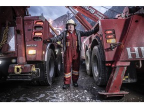 Jamie Davis, star of Great Pacific Media's Highway Thru Hell. The series will mark its 200th episode in the upcoming 13th season, currently in production.