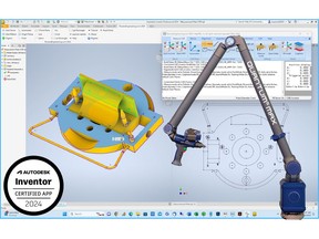ReverseEngineering.com 2024 - Autodesk Inventor 2024 Certified app connects Faro arm and Romer Absolute arm direct to Inventor. 3D Measurement software for shop floor enables 3D capture of fixtures, tooling, molds, models or MRO parts.