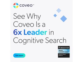 Coveo is a leader in The Forrester WaveTM: Cognitive Search Platforms, 2023 report.
