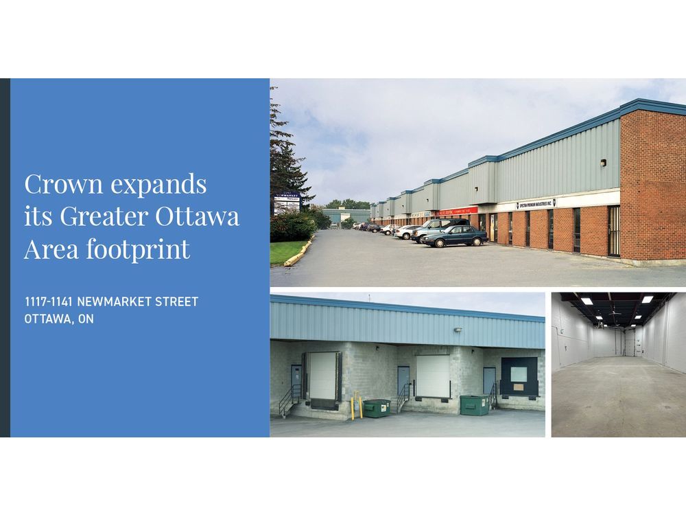 Crown Acquires Five Asset Small Bay Industrial Portfolio in Ottawa East