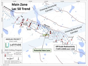 2023 Drill Program – 18 holes completed in the Main Zone of the Lac 50 Trend