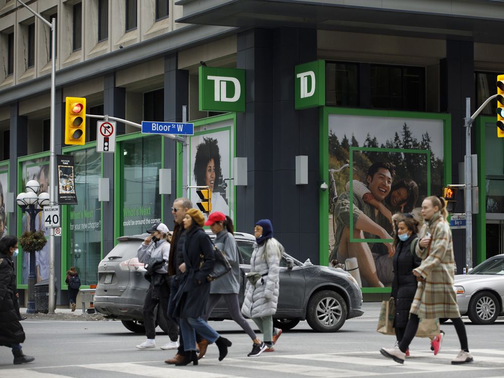 A Toronto-Dominion bank branch in Toronto.