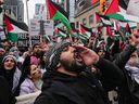 Breaking News: Workplace tensions are at a boil: Here's how to navigate it 5 A pro-Palestine march at a Toronto intersection on Oct. 29, 2023.