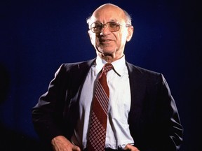 Economist Milton Friedman.