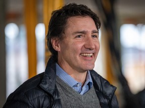 Prime Minister Justin Trudeau before a news conference in Vancouver on Dec. 15, 2023.