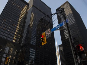 Bay Street in Toronto's financial district.