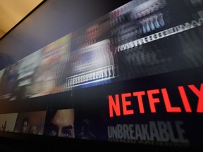 Streaming television changed how Canadians watch their favourite shows, but over the past year, prices have risen at nearly all of the major subscription services. This is the NETFLIX screen on a television in Pittsburgh, Monday, Oct. 17, 2022.