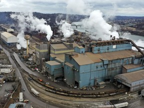 A portion of US Steel's Edgar Thomson plant is seen in Braddock, Pa., on Monday, Dec. 18, 2023. U.S. Steel, the Pittsburgh steel producer that played a key role in the nation's industrialization, is being acquired by Nippon Steel in an all-cash deal valued at approximately $14.1 billion.