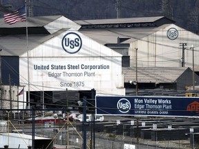 This is a portion of US Steel's Edgar Thomson Plant in Braddock, Pa., on Monday, Dec. 18, 2023. U.S. Steel, the Pittsburgh steel producer that played a key role in the nation's industrialization, is being acquired by Nippon Steel in an all-cash deal valued at approximately $14.1 billion.