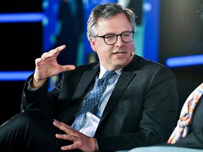 Paul Desmarais III, chief executive of Sagard, speaks during the International Economic Forum Of The Americas (IEFA) Conference of Montreal in June.