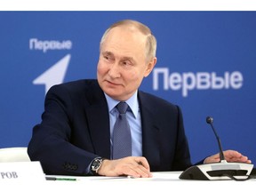 Vladimir Putin in Pyatigorsk on Dec. 5. Photographer: Sergei Karpukhin/AFP/Getty Images