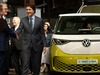 Prime Minister Justin Trudeau at an EV battery plant announcement