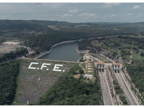 The Comision Federal de Electricidad (CFE) Angostura hydroelectric dam, officially known as the Belisario Dominguez Dam, on the Grijalva River near Venustiano Carranza, Chiapas state, Mexico, on Monday, July 18, 2022.