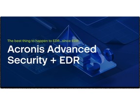 Acronis redefines the cybersecurity landscape with native integration of advanced security and EDR technologies