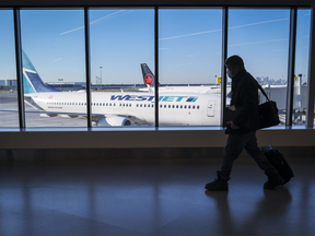 Traveller in airport