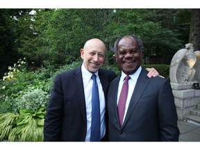 Former Goldman Sachs CEO Lloyd Blankfein and Adebayo Ogunlesi